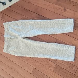 Express zebra print jeans, size 8
